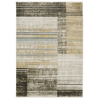 StyleHaven Brighton Faded Geometric Recycled PET Geometric Area Rug