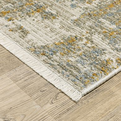 StyleHaven Brighton Marbled Abstract Recycled PET Beige / Multi Area Rug