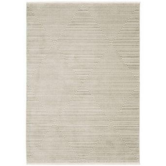 StyleHaven Brighton Tone-on-Tone Diamond Recycled PET Geometric Beige/ Ivory Area Rug