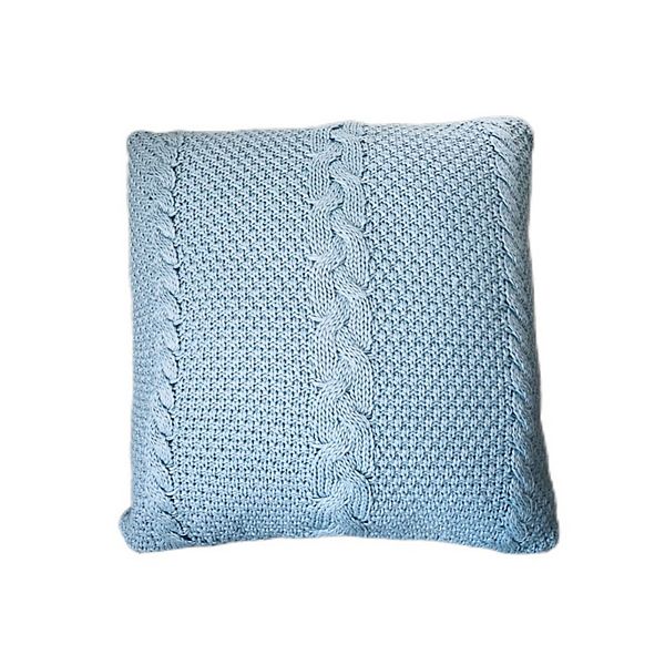 Sonoma Goods For Life® Oversized Cable Knit Pillow - Blue (24X24)