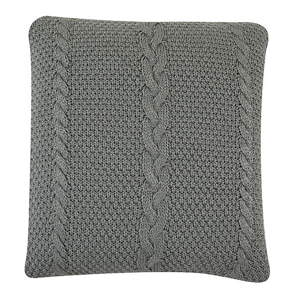 Sonoma Goods For Life® Oversized Cable Knit Pillow - Gray (24X24)