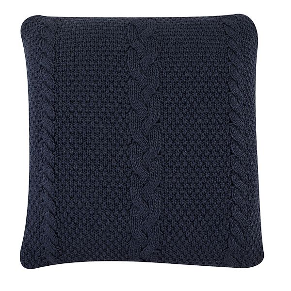 Sonoma Goods For Life® Oversized Cable Knit Pillow - Vintage Indigo (24X24)