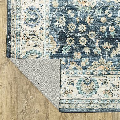 StyleHaven Sawyer Vintage Bordered Traditional Washable Area Rug