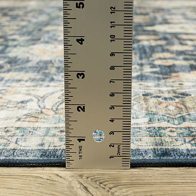 StyleHaven Sawyer Vintage Bordered Traditional Washable Area Rug