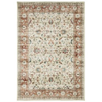 StyleHaven Sawyer Vintage Bordered Traditional Washable Area Rug