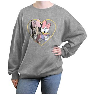 Disney's Minnie Mouse and Daisy Duck Juniors' BFF's Graphic Fleece Pullover