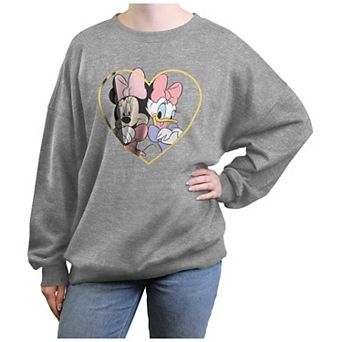 Disney's Minnie Mouse and Daisy Duck Juniors' BFF's Graphic Fleece Pullover