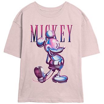 Disney's Mickey Mouse Juniors' Chrome Finishing Skimmer Graphic Tee