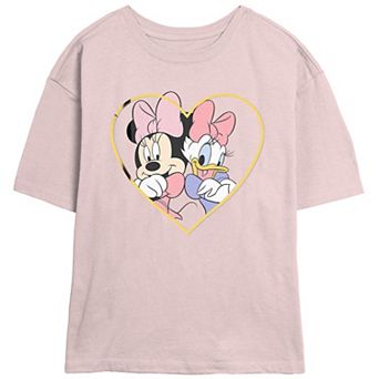 Disney's Minnie Mouse and Daisy Duck Juniors' BFF's Skimmer Graphic Tee