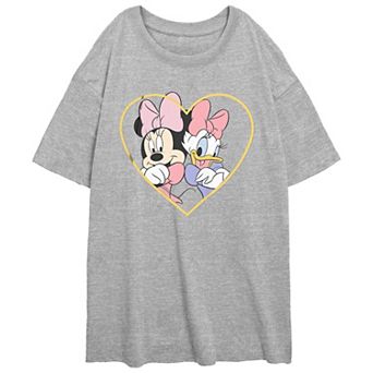 Disney's Minnie Mouse and Daisy Duck Juniors' BFF's Oversized Graphic Tee