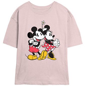 Disney's Mickey and Minnie Mouse Juniors' Golden Couple Skimmer Graphic Tee