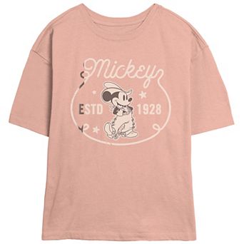Disney's Mickey Mouse Juniors' Estd 1928 Skimmer Graphic Tee