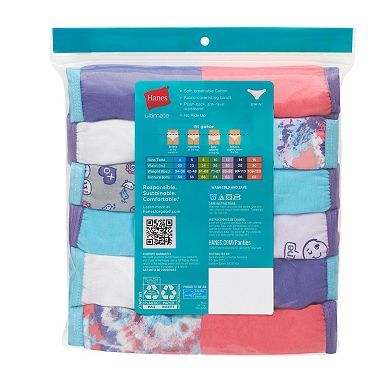 Girls Hanes® 12 Pack Ultimate Cotton Bikinis Underwear