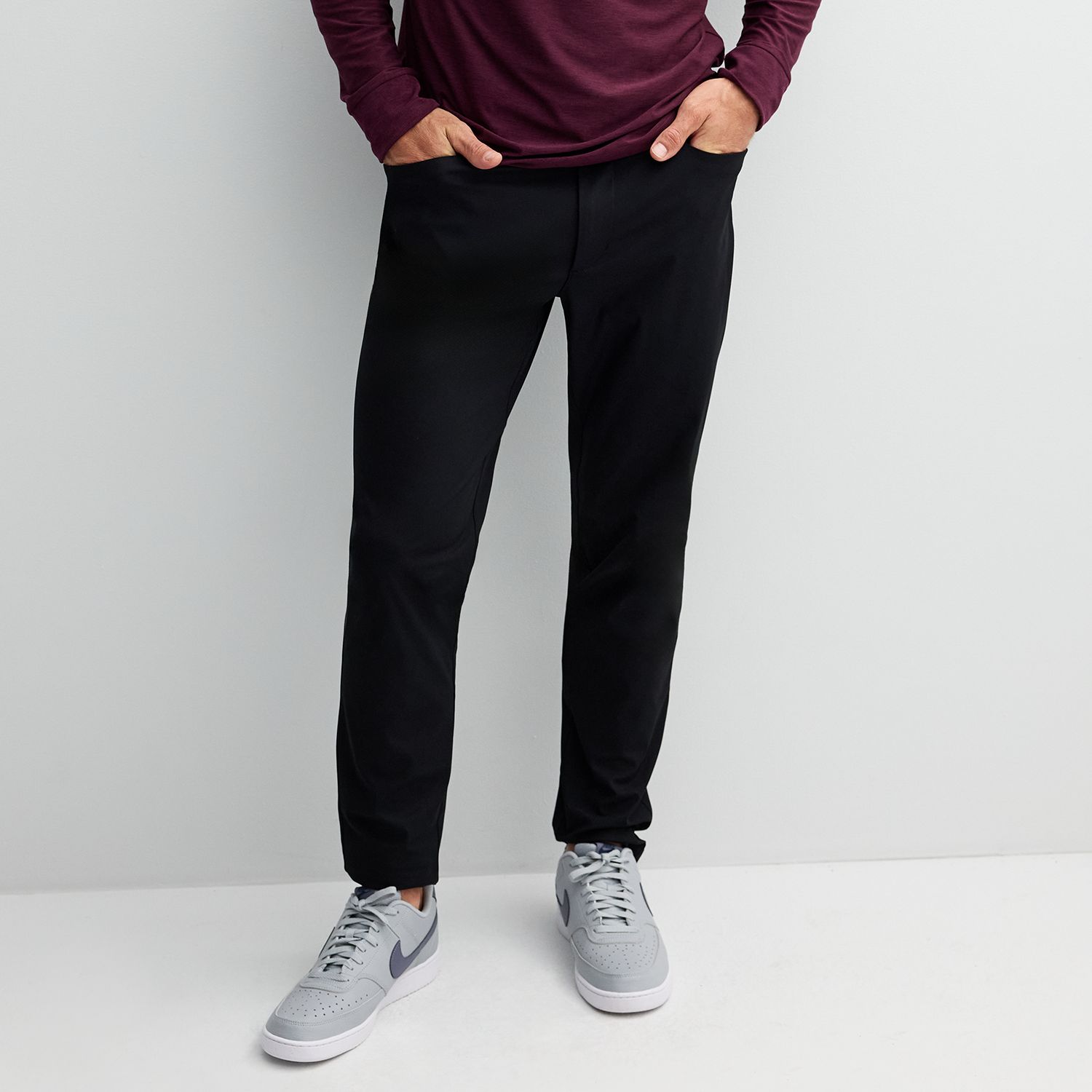 Мужские брюки FLX Premium Slim Fit 5-Pocket, цвет: Чёрный — фото 1