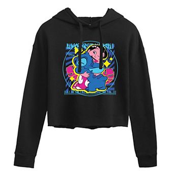 Disney's Lilo & Stitch Juniors' Hug Cropped Hoodie