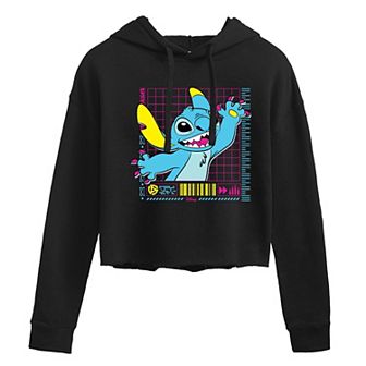 Disney's Lilo & Stitch Juniors' Neon Cropped Hoodie