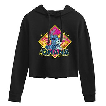 Disney's Lilo & Stitch Juniors' 'Ohana Cropped Hoodie