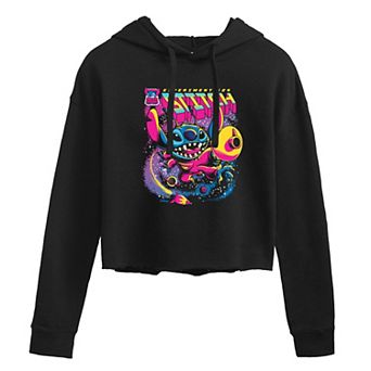 Disney's Lilo & Stitch Juniors' Experiment 626 Galaxy Cropped Hoodie