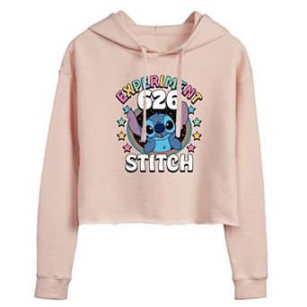 Disney's Lilo & Stitch Juniors' Experiment 626 Cropped Hoodie
