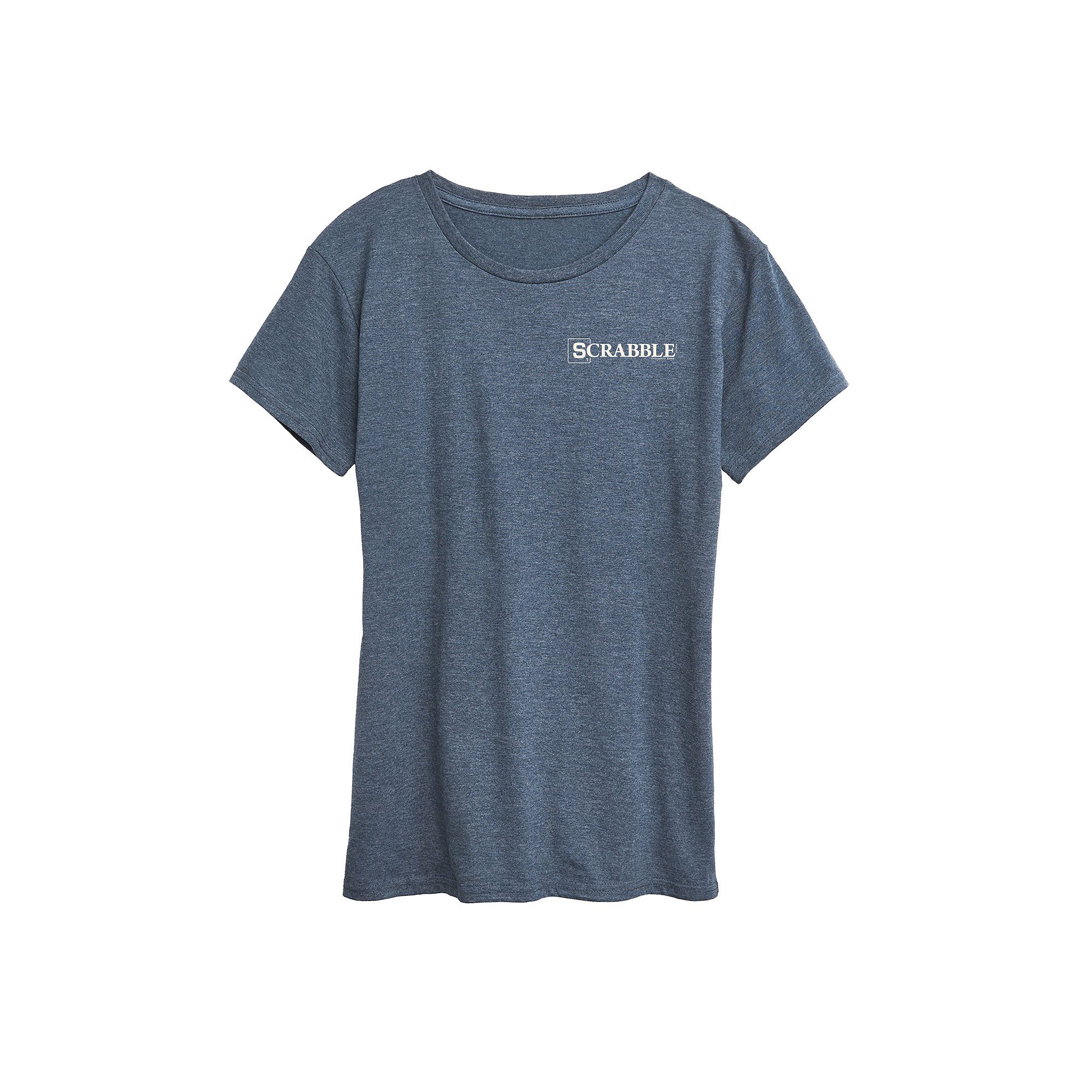 Womens Scrabble I Make My Own Rules Tee, Size: Small, Grey Blue
