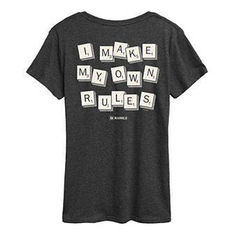 Women's Scrabble I Make My Own Rules Tee