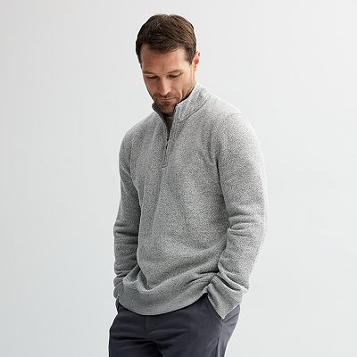 Men s Sonoma Goods For Life Sweater Fleece Quarter Zip Pullover