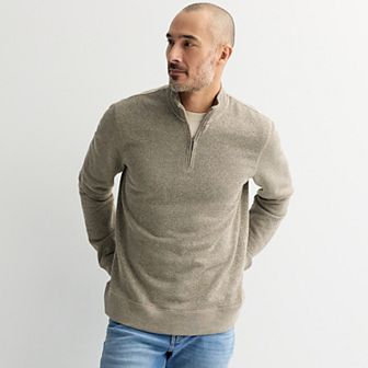Men's Sonoma Goods For Life® Sweater Fleece Quarter Zip Pullover