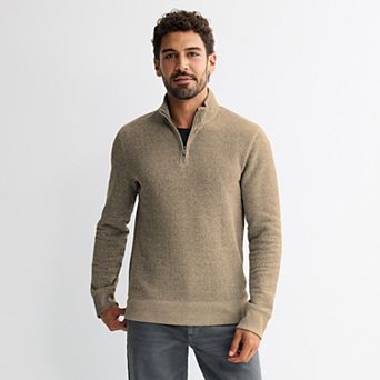 Men's Sonoma Goods For Life® Sweater Fleece Quarter Zip Pullover