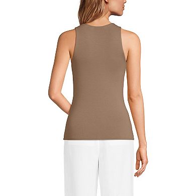 Women's Lands' End Fitted Crewneck Tank Top
