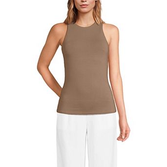 Women's Lands' End Fitted Crewneck Tank Top