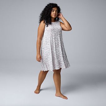 Plus Size Simply Vera Vera Wang Sleeveless Pajama Chemise