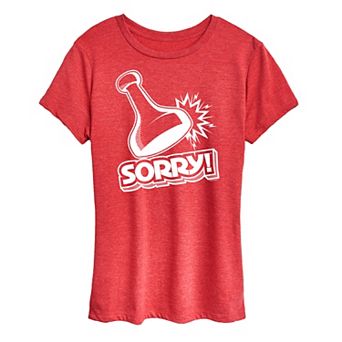 Women's Sorry Game Piece Graphic Tee by Hasbro