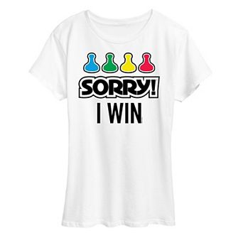 Women's Sorry Sorry I Win Tee Graphic Tee by Hasbro