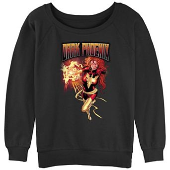 Juniors' X-Men Dark Phoenix Poster Slouchy Terry Graphic Pullover
