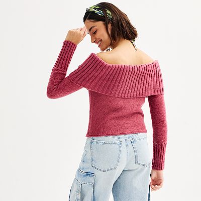 Juniors off the shoulder sweaters best sale