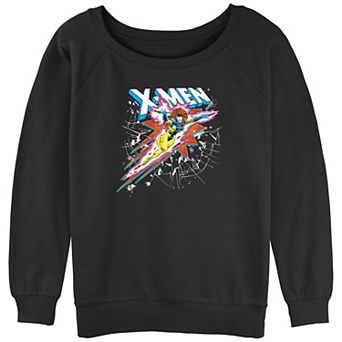 Juniors' X-Men Jean Grey Flying Powers Graphic Slouchy Terry Pullover