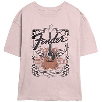 Juniors' Fender Handmade In The USA Skimmer Graphic Tee