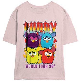Juniors' Furby World Tour '98 Skimmer Graphic Tee