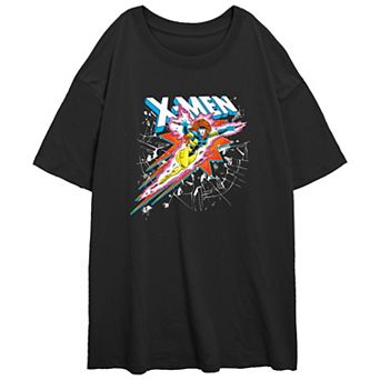 Juniors' X-Men Jean Grey Flying Powers Oversized Graphic Tee