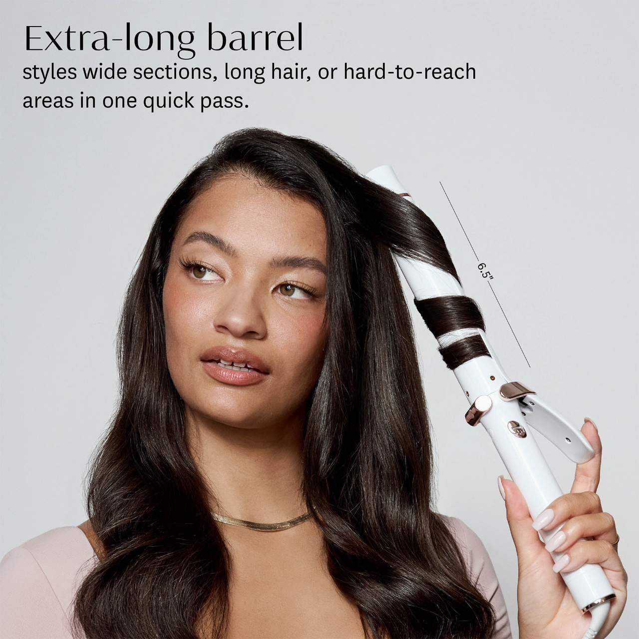 T3 SinglePass Curl X 1 Ceramic Extra-Long Barrel Curling Iron