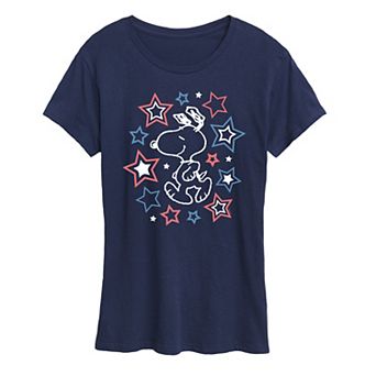 Women's Peanuts Snoopy Stars Graphic Tee