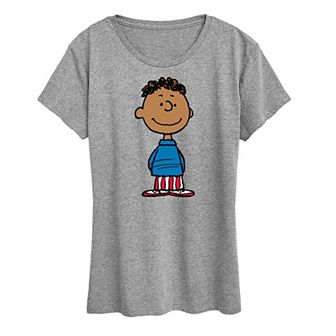 Women's Peanuts Franklin American Flag Graphic Tee