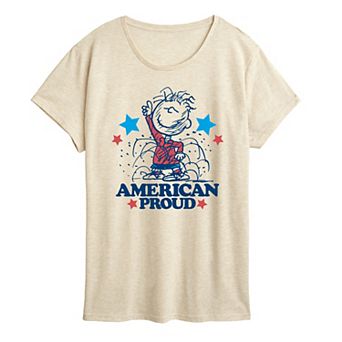 Women's Peanuts Pigpen American Proud Graphic Tee