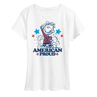 Women's Peanuts Pigpen American Proud Graphic Tee