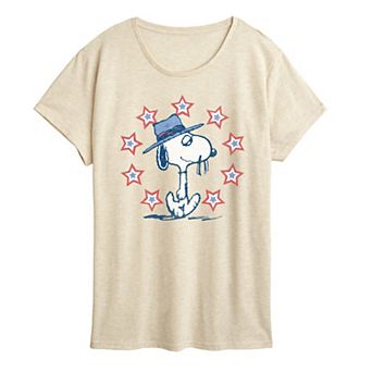 Women's Peanuts Spike Americana Graphic Tee