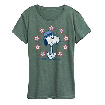 Women's Peanuts Spike Americana Graphic Tee
