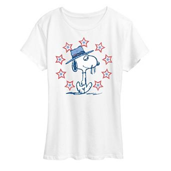Women's Peanuts Spike Americana Graphic Tee