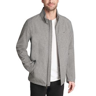 Big & Tall Tommy Hilfiger Stand Collar Softshell Jacket