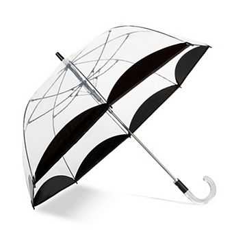 ShedRain Auto Open Colorful Trim Clear Bubble Umbrella