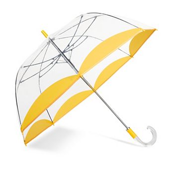 ShedRain Auto Open Colorful Trim Clear Bubble Umbrella